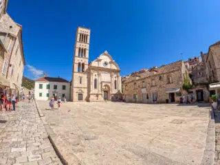 Town hvar main square - hvar excursion